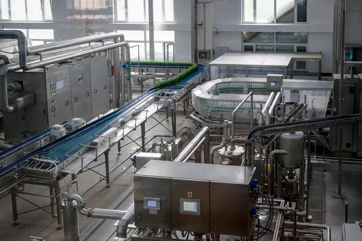 Industrial electric motor and control equipment in a production environment