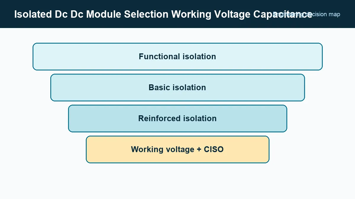 Comparison matrix for isolated converter safety and electrical requirements