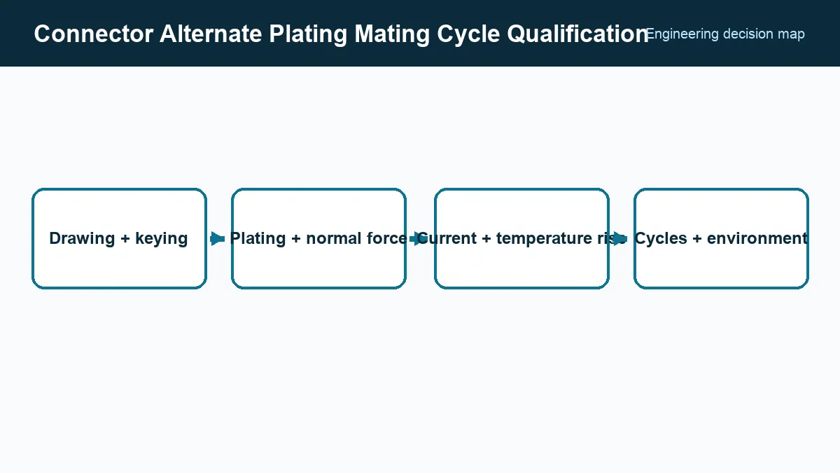 Staged connector qualification from fit through environmental exposure