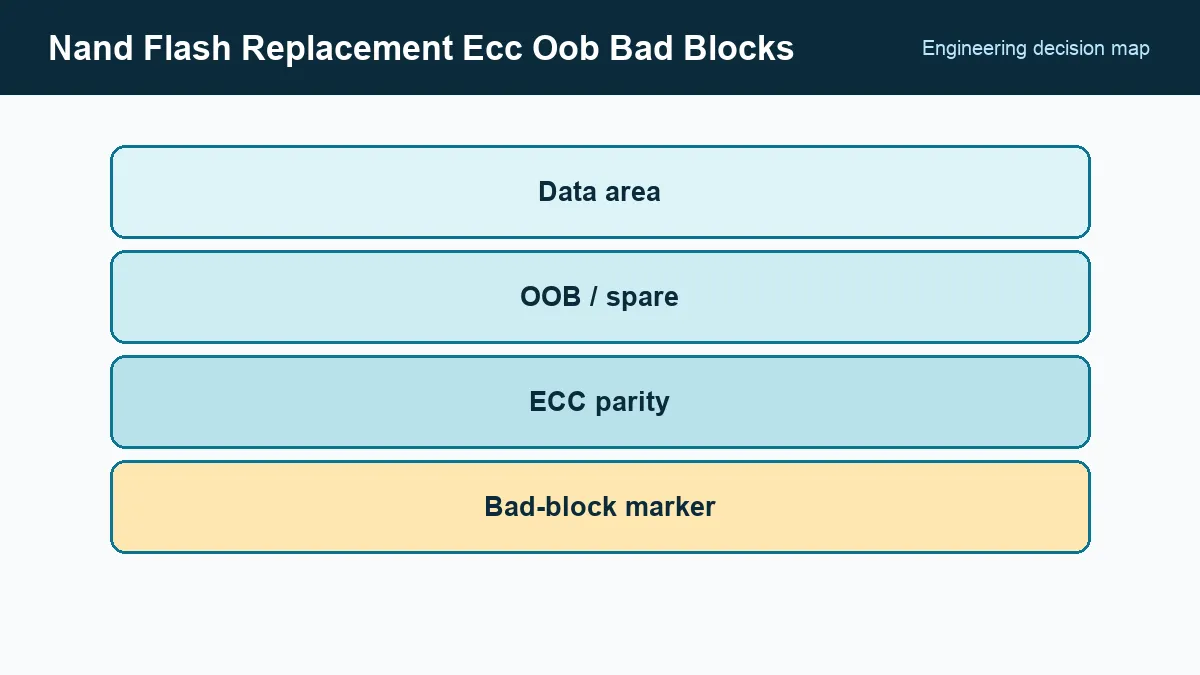 Raw NAND compatibility stack from media geometry to boot image