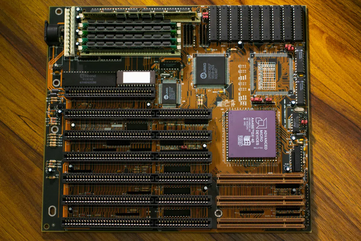 Embedded system board with external memory devices beside the main processor