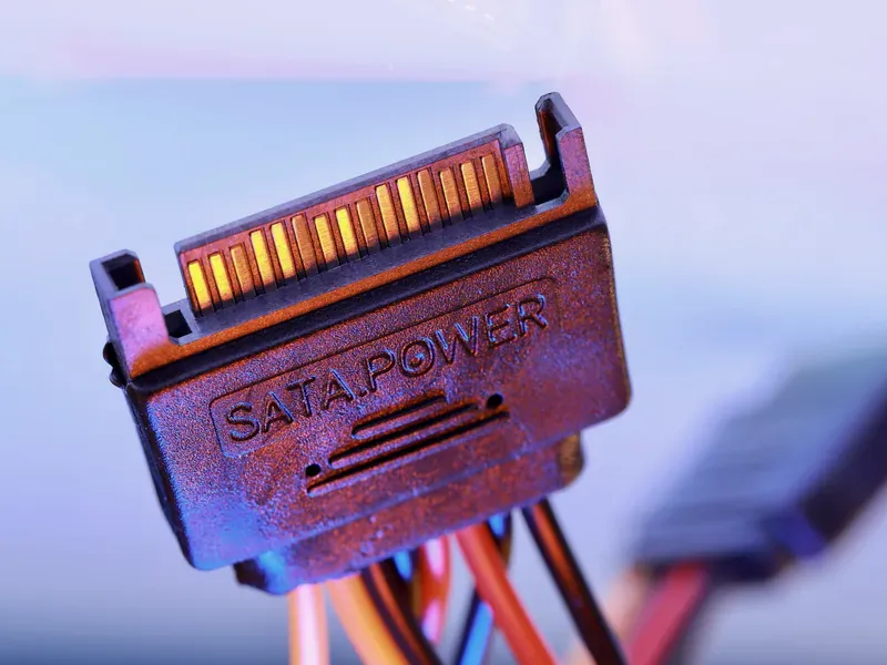 Wired electronic connector illustrating serial-interface and bus-architecture choices