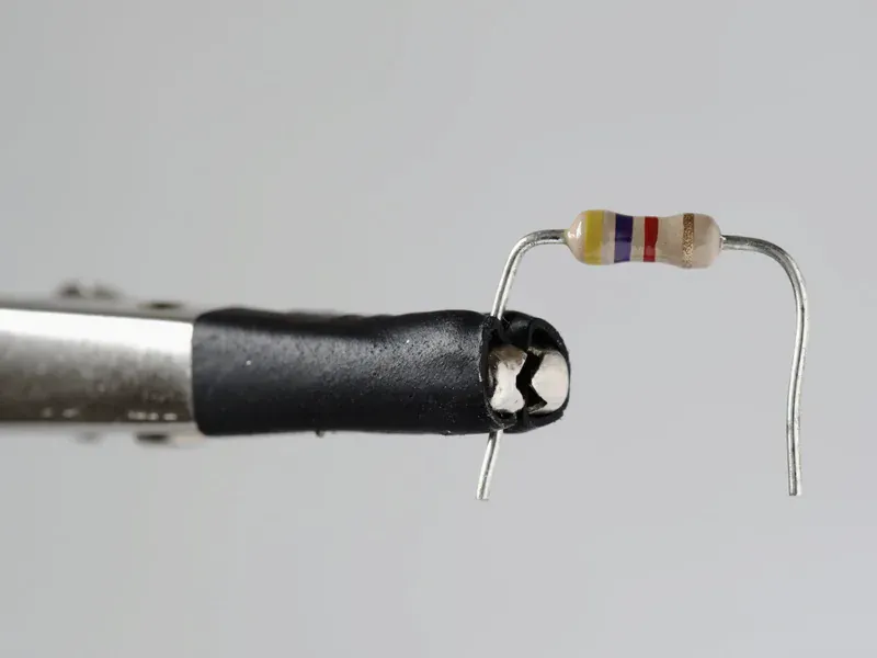 Precision resistors photographed close up to illustrate resistance and wiper-error budgeting