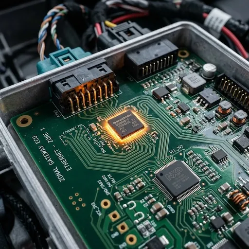 Automotive Ethernet PHY transceivers deployed in a modern vehicle zonal networking architecture