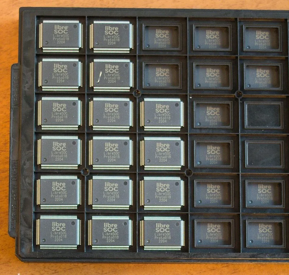 Integrated circuits separated into individual pockets of protective trays