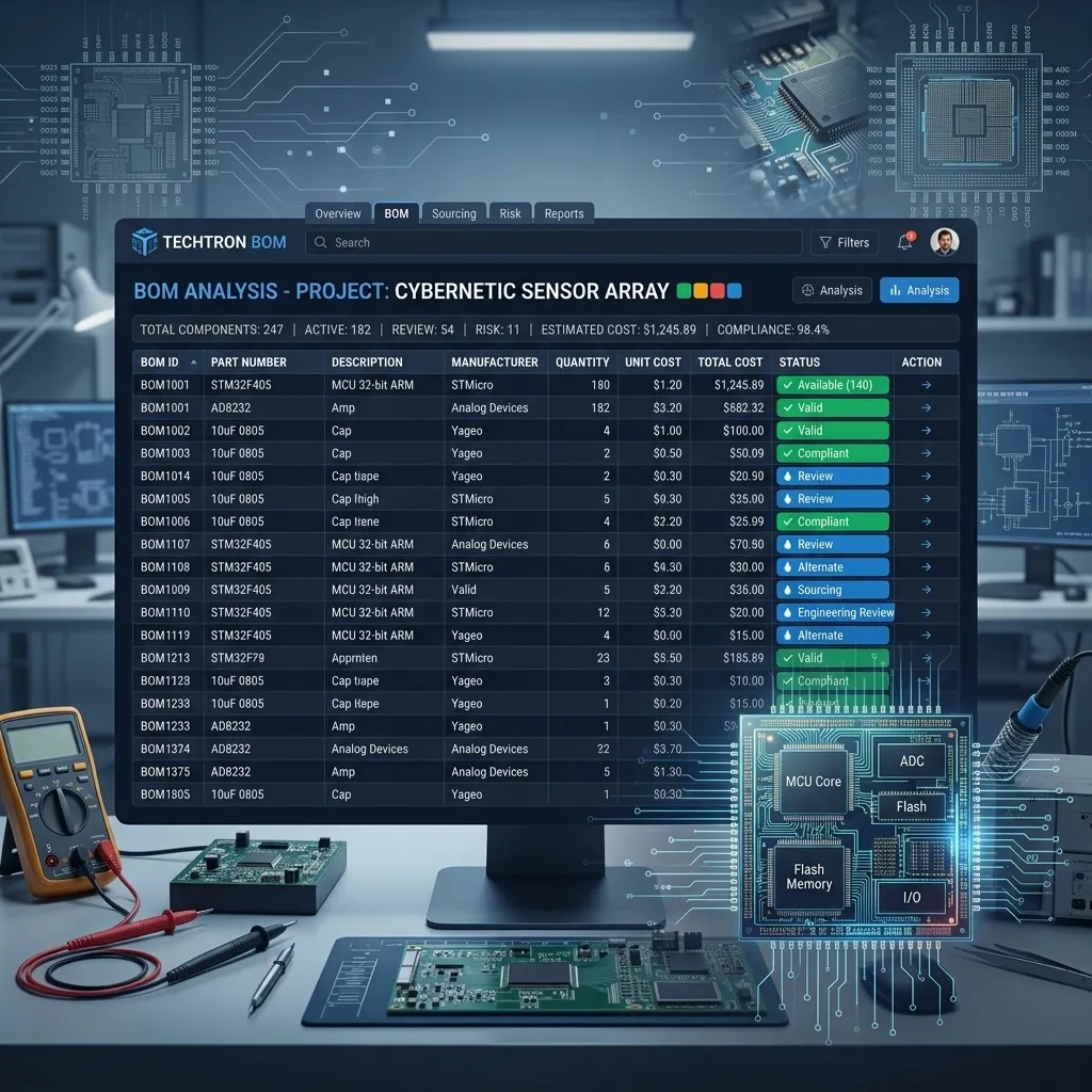 Data-driven supplier analytics and qualification dashboard for electronic component sourcing