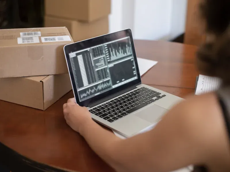 Digital warehouse planning workspace illustrating improved procurement visibility and inventory control