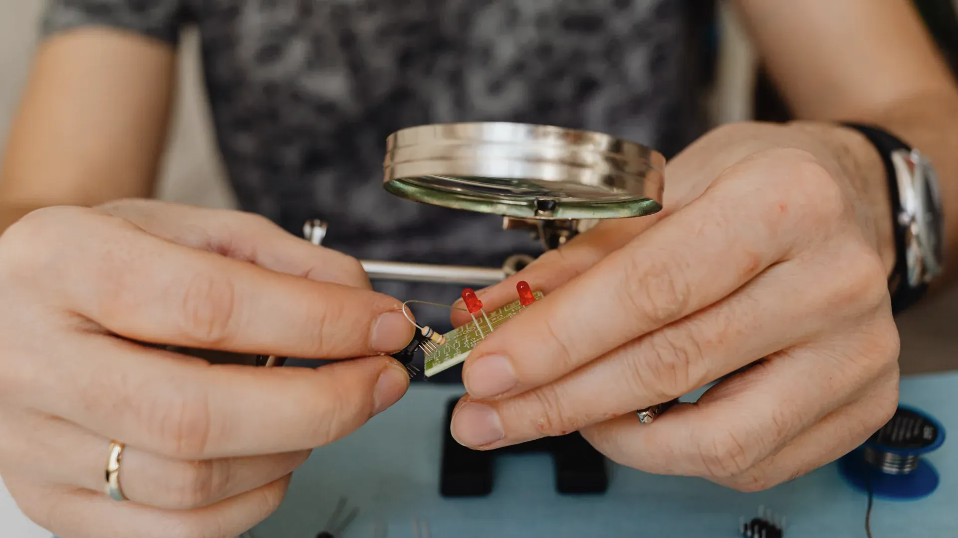 Power electronics laboratory setup used to validate an isolated gate-driver design