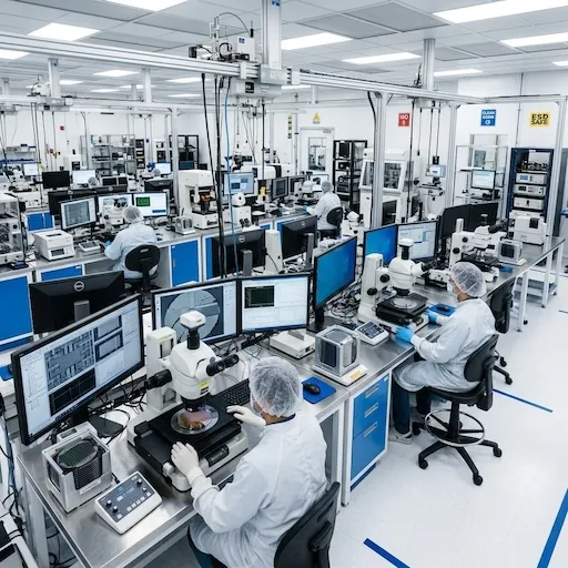 DDR memory devices and circuit board traces under engineering inspection
