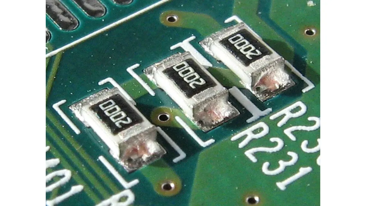 Surface-mount chip resistors with printed resistance markings