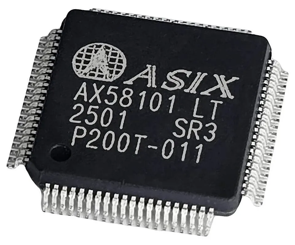 ASIX AX58101 EtherCAT controller in a leaded package