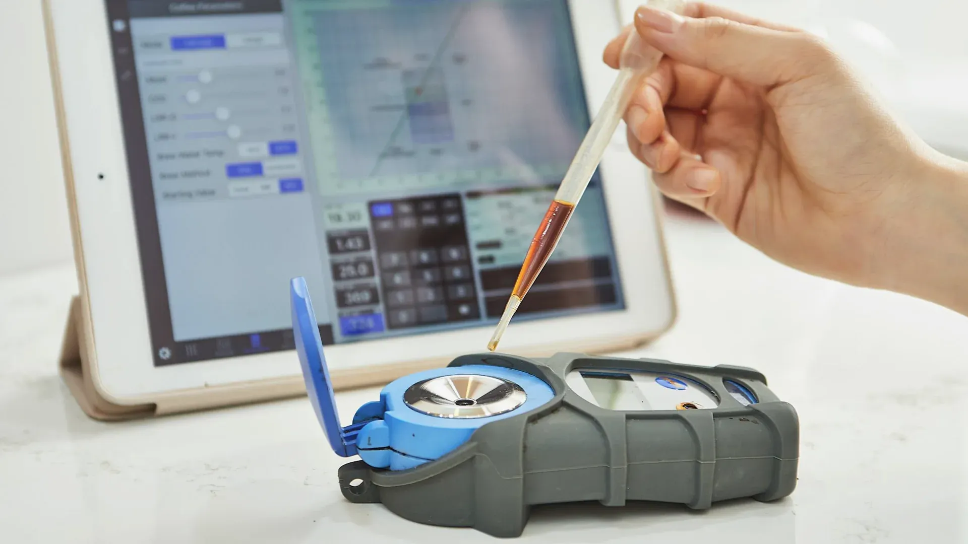 Sensor measurement work in an electronics laboratory representing instrumentation-amplifier selection