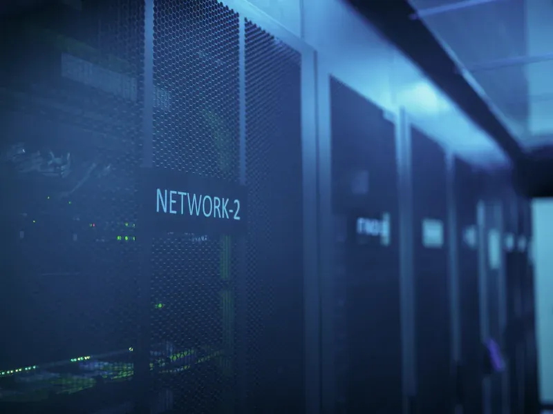Data-center server infrastructure illustrating demand signals for low-power FPGA inventory