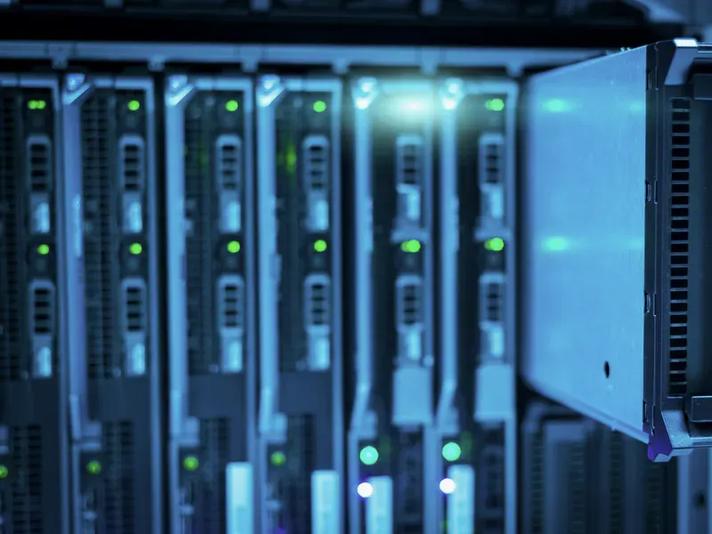 Data-center network infrastructure illustrating demand for resilient high-performance timing components