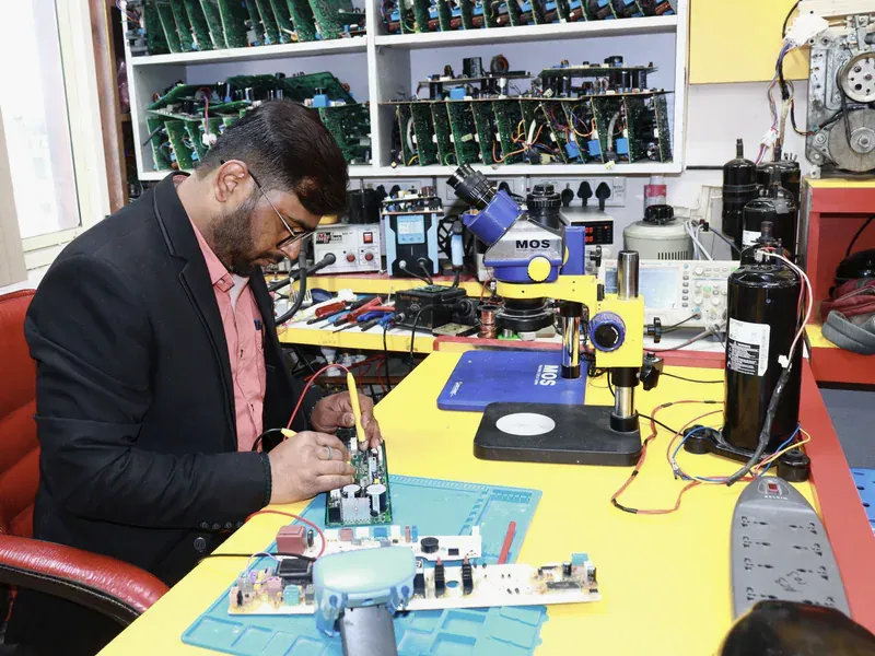Electronic component inspection laboratory illustrating the role of QTSL between distribution and counterfeit-control standards