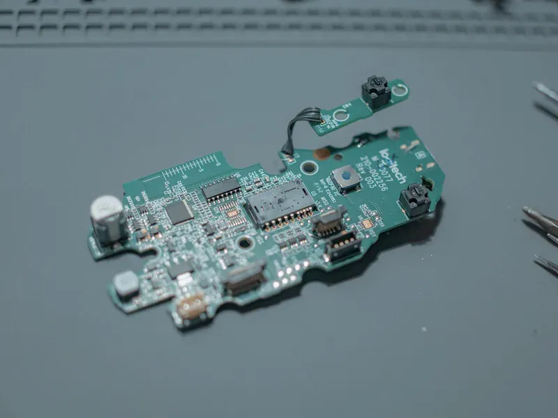 Sensor electronics on a circuit board illustrating where signal conditioner ICs sit in the measurement chain