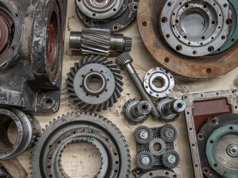 Automotive gearbox assembly where reliable driver ICs control transmission solenoids